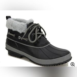 JSport By Jambu Women's Mary Rain Boot S1MRY01, Black Synthetic,